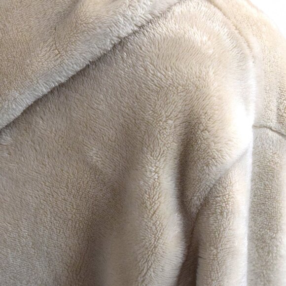 Beige Plush Cozy Robe House Coat - Picture 6 of 8